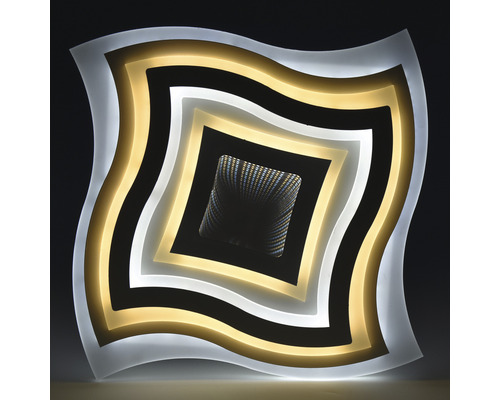 Dekorativní vlnité svítidlo s nekonečným zrcadlovým efektem