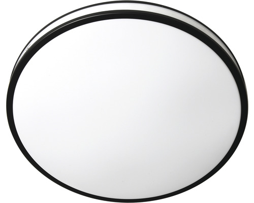 Oválné LED stropní svítidlo s černým rámem