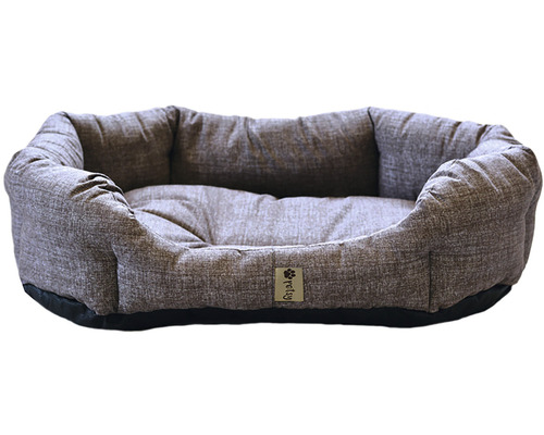 Pelíšek pro psy se zvýšeným okrajem a logem Petsy