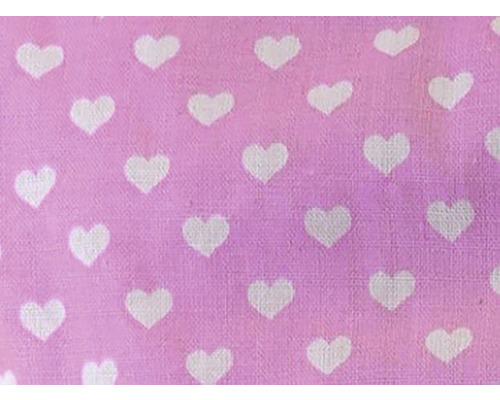 Látka se vzorem srdce