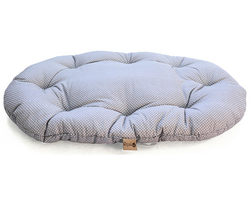 Oválná psí postel s tečkovaným vzorem