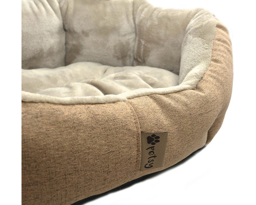 Pelíšek pro psy s měkkou vnitřní podšívkou a logem Petsy