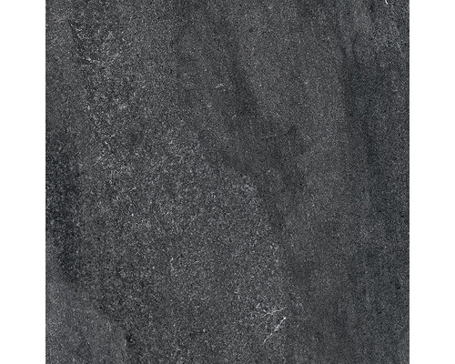 Tmavě šedá podlahová dlaždice s kamennou strukturou