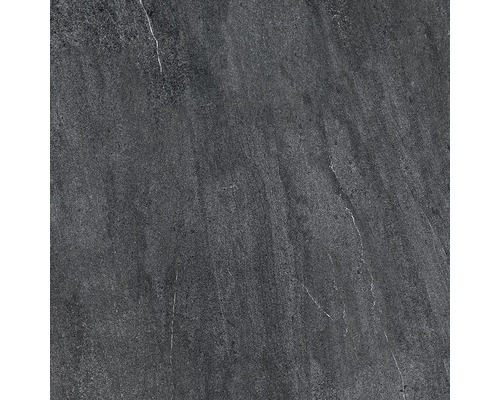 Tmavá kameninová dlaždice s kamenným vzhledem.