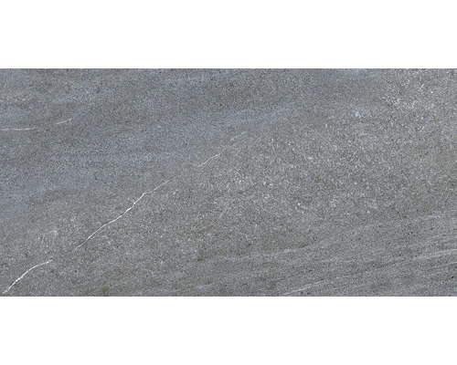 Šedá kameninová dlaždice s matným povrchem a mramorováním