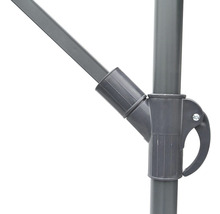 Detailní záběr slunečníku s nastavitelným mechanismem