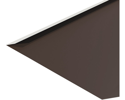Detail hnědé rohové lišty