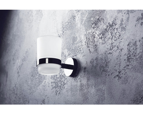 Nástěnný držák na kelímek na zubní kartáčky se sklenicí