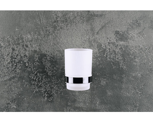 Sklenice na zubní kartáčky s nástěnným držákem