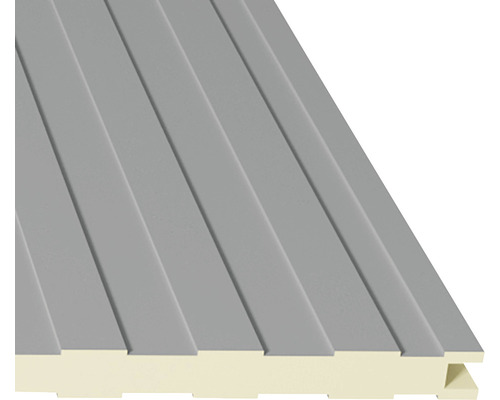 Detail plastového pero-drážkového panelu