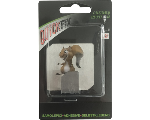Samolepicí háček s motivem veverky v balení