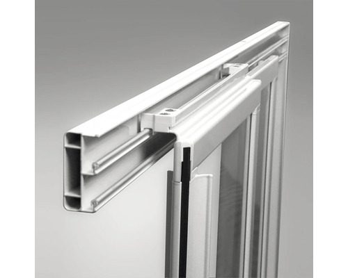 Detail plastového okenního rámu