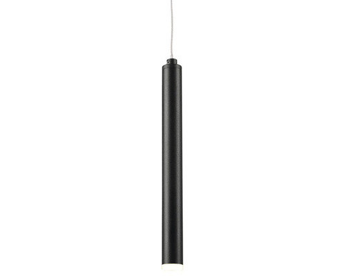 Černá závěsná lampa s válcovým stínidlem
