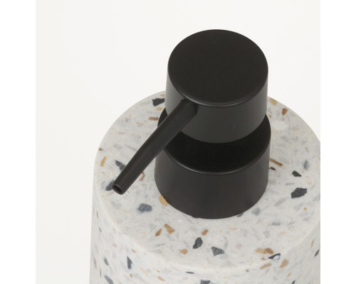 Dávkovač mýdla z teraca s černou pumpou