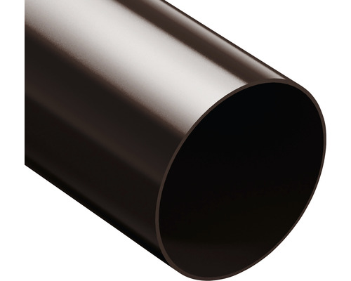Tmavě hnědá plastová trubka v řezu