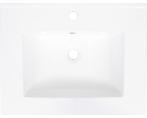 Keramické umyvadlo s otvorem pro kohoutek a přepadem