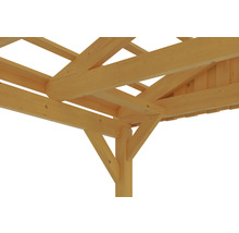 Přístřešek na auto SKAN HOLZ Fichtelberg dvojitý 618 x 808 cm dub světlý
