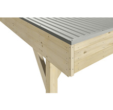 Přístřešek na auto SKAN HOLZ Grunewald dvojitý 622 x 554 cm přírodní