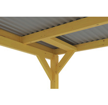 Přístřešek na auto SKAN HOLZ Grunewald 321 x 796 cm dub světlý