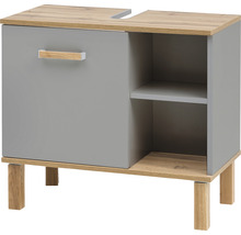 Skříňka pod umyvadlo s dvířky a otevřenou policí