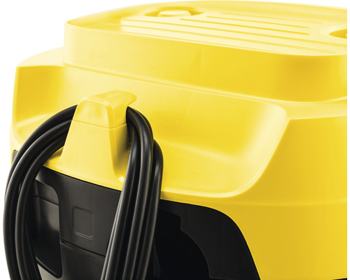 Detailní pohled na vysavač s navíjením kabelu