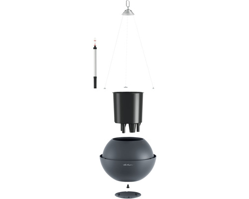 Jednotlivá sázecí koule se zavlažovacím systémem a indikátorem hladiny v jednotlivých částech