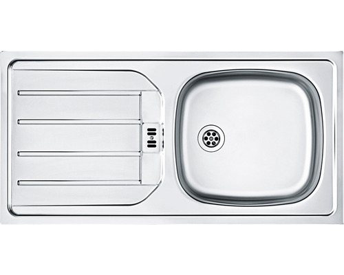 Nerezový dřez s odkapávací plochou