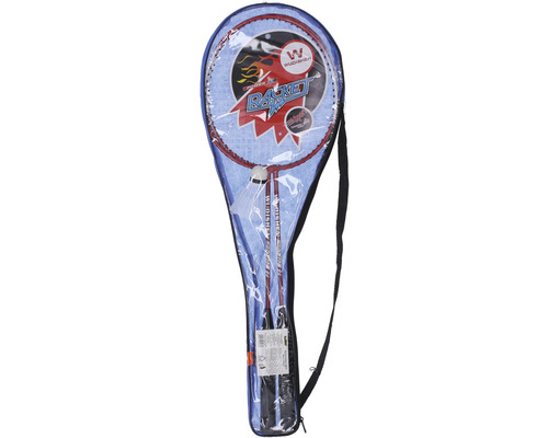 Badmintonová sada se dvěma raketami a míčkem v tašce