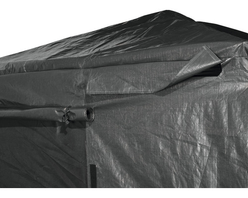 Detail párty stanu se srolovatelnou boční stěnou