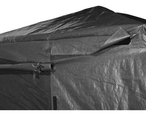 Detail pohledu na stan na nářadí