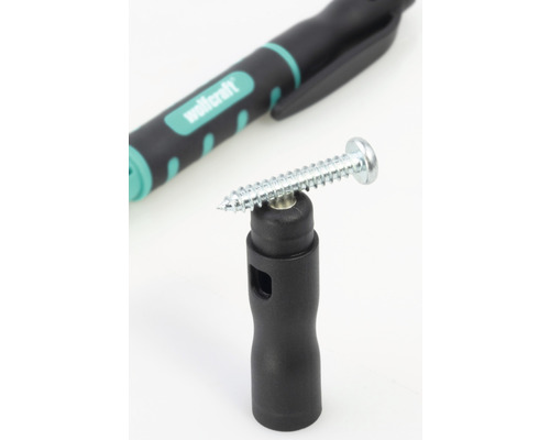 Logo Wolfcraft, šroub na držáku šroubů