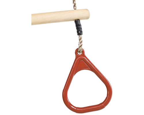 Trapez s dřevěnou tyčí a lanem pro dětské hřiště