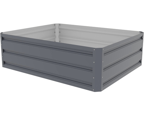 Obdélníkový vyvýšený záhon z kovu