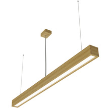 LED lustr LOOK 48 W 3800 lm 4000 K dřevo dub