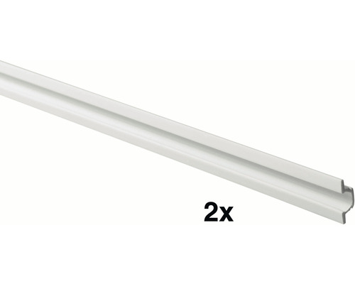 Dvě bílé vodicí lišty