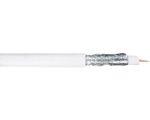 Kabel KOAX 1x1,5mm² bílý 50m