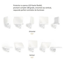 LED noční světlo s flexibilním panelem, otočné horizontálně i vertikálně