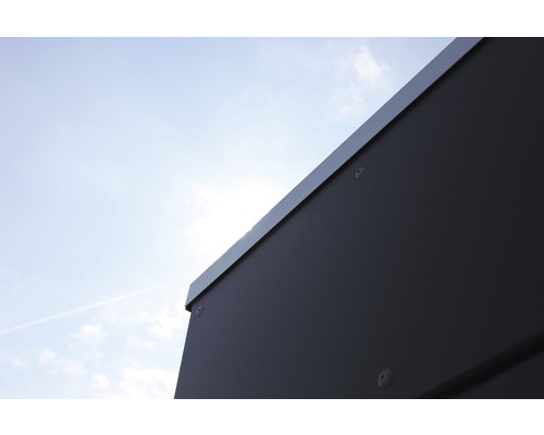 Detailní pohled na zahradní box s montážními prvky