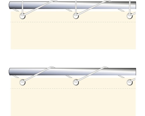 Příslušenství k záclonové tyči pro upevnění závěsu