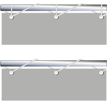 Balkonová zástěna, PES, omyvatelná, stříbrno-šedá 0,65x3m-thumb-3
