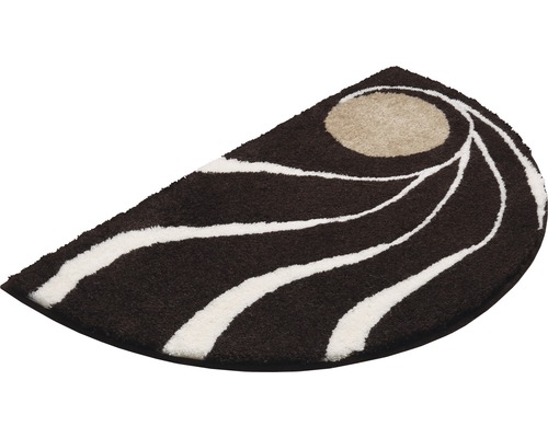 Půlkruhová koupelnová předložka se vzorem