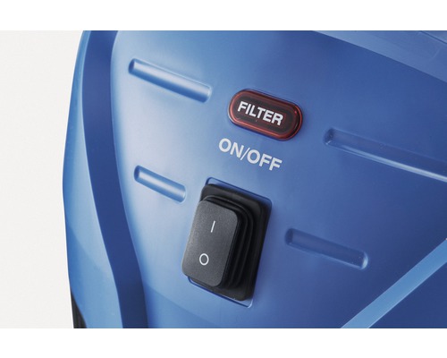 Detail tlačítka filtru a vypínače