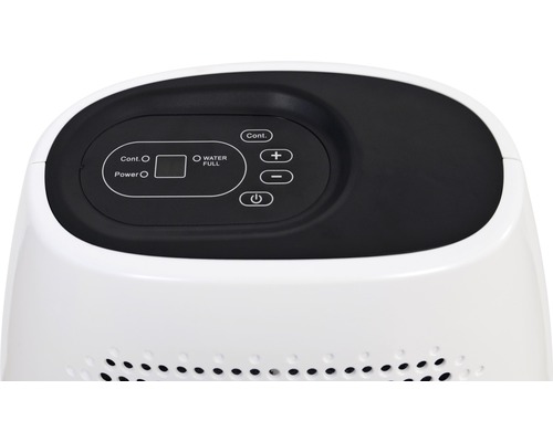 Detail ovládacích prvků odvlhčovače vzduchu