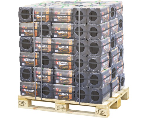 Paleta dřevěných briket Rekord