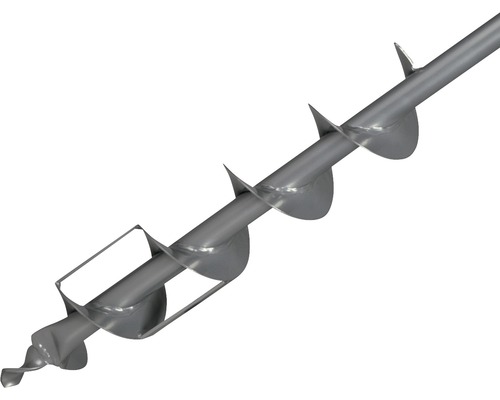 Zemní vrták z kovu se spirálovou vrtací hlavou