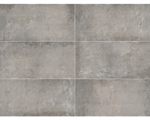 Šest šedých porcelánových dlaždic