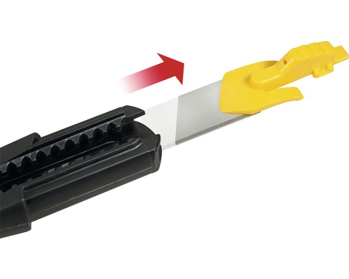 Řezač s čepelí a posuvníkem