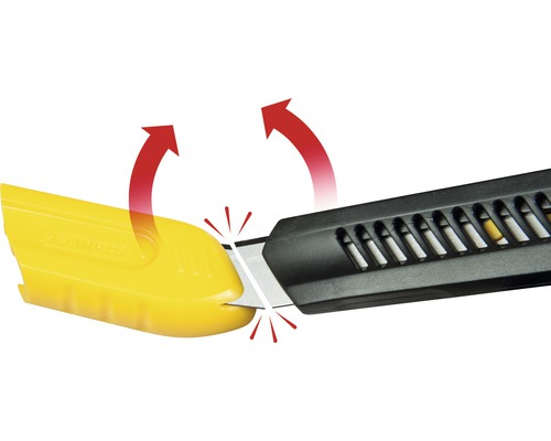 Ilustrace odlamovacího nože při odlamování čepele