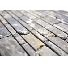 Kamenná mozaika MOS Brick 285 27,5x30 cm hnědá
