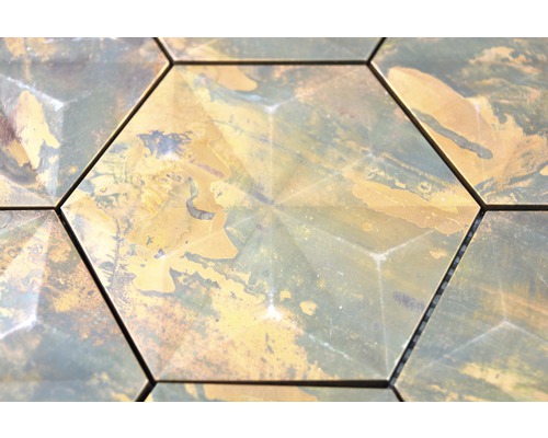 Šestiúhelníkové obkládačky se vzorovaným povrchem